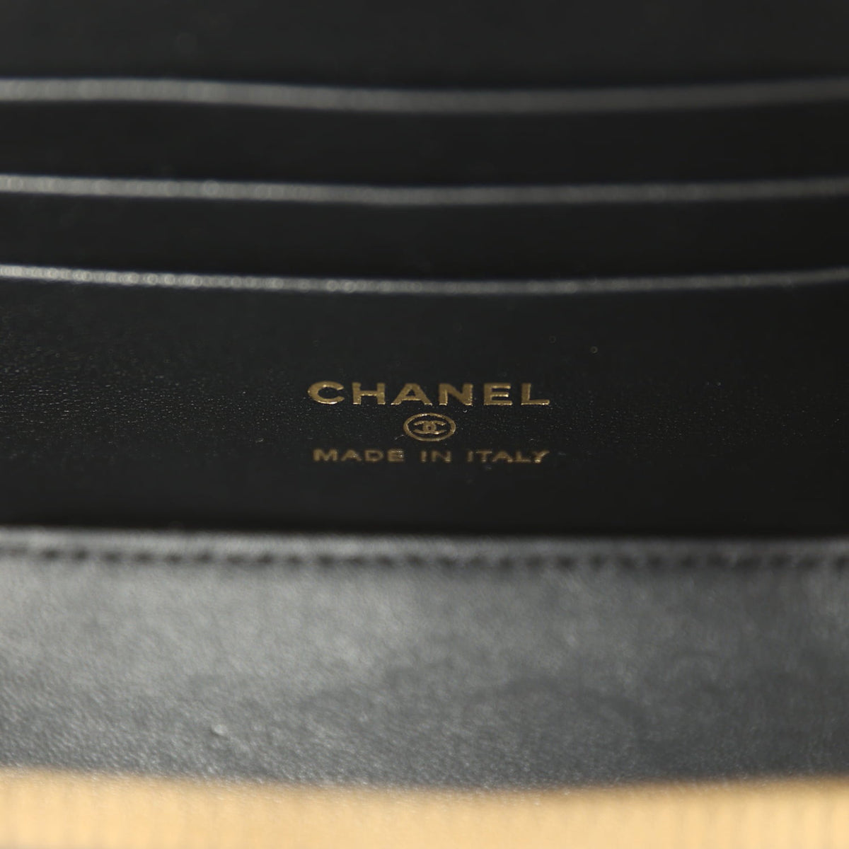 Chanel Small Tortoiseshell Top Handle Vanity Case Black Shiny Lambskin Gold Hardware