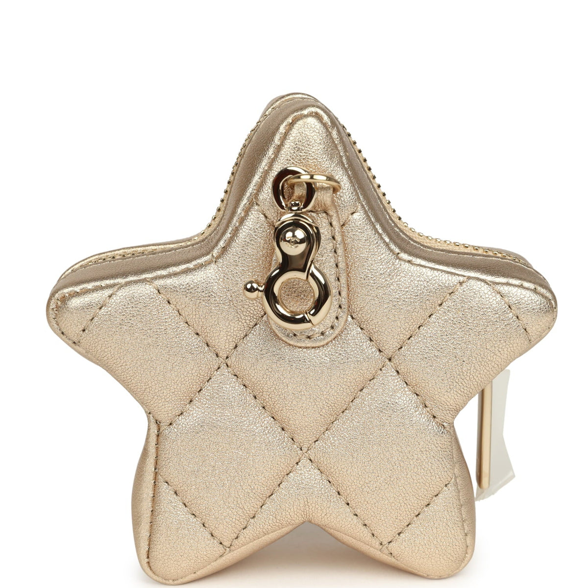 Chanel "Hollywood Boulevard" Backpack with Star Coin Purse Metallic Gold Mirror and Metallic Calfskin Light Gold Hardware