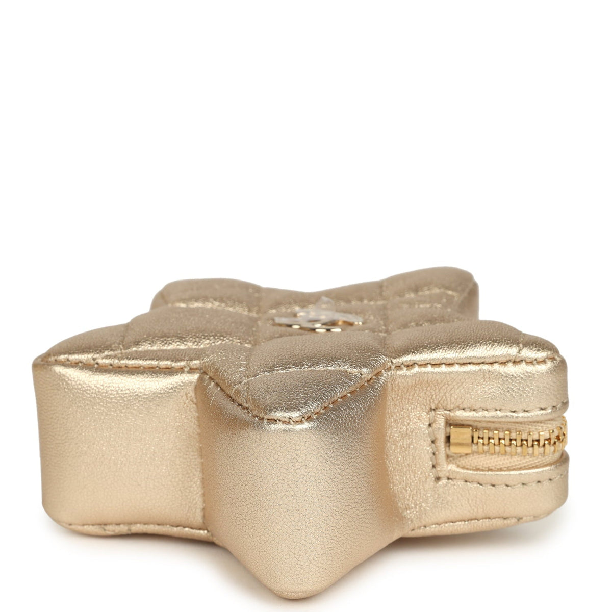 Chanel "Hollywood Boulevard" Backpack with Star Coin Purse Metallic Gold Mirror and Metallic Calfskin Light Gold Hardware