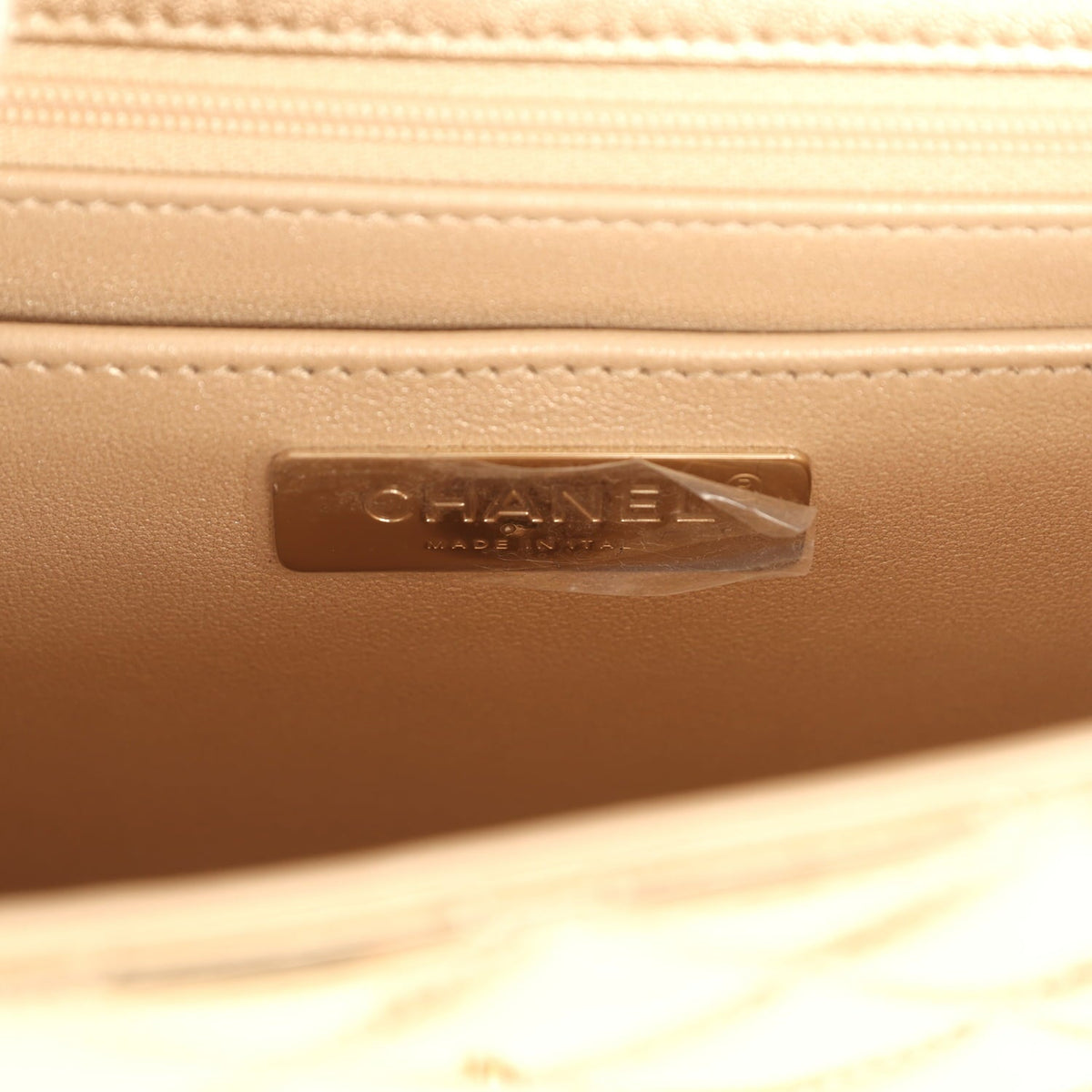 Chanel "Hollywood Boulevard" Backpack with Star Coin Purse Metallic Gold Mirror and Metallic Calfskin Light Gold Hardware