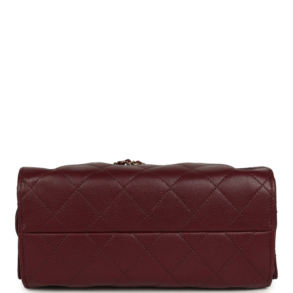 Chanel Mini 25 Hobo Bag Dark Burgundy Caviar Gold Hardware