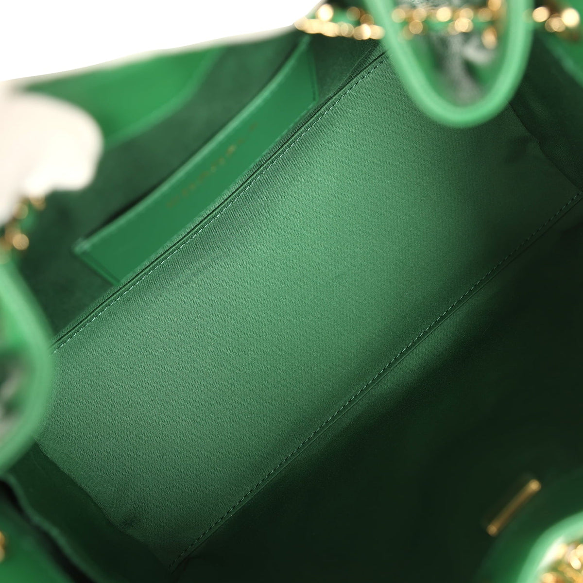 Chanel Small 25 Hobo Bag Green Caviar Gold Hardware