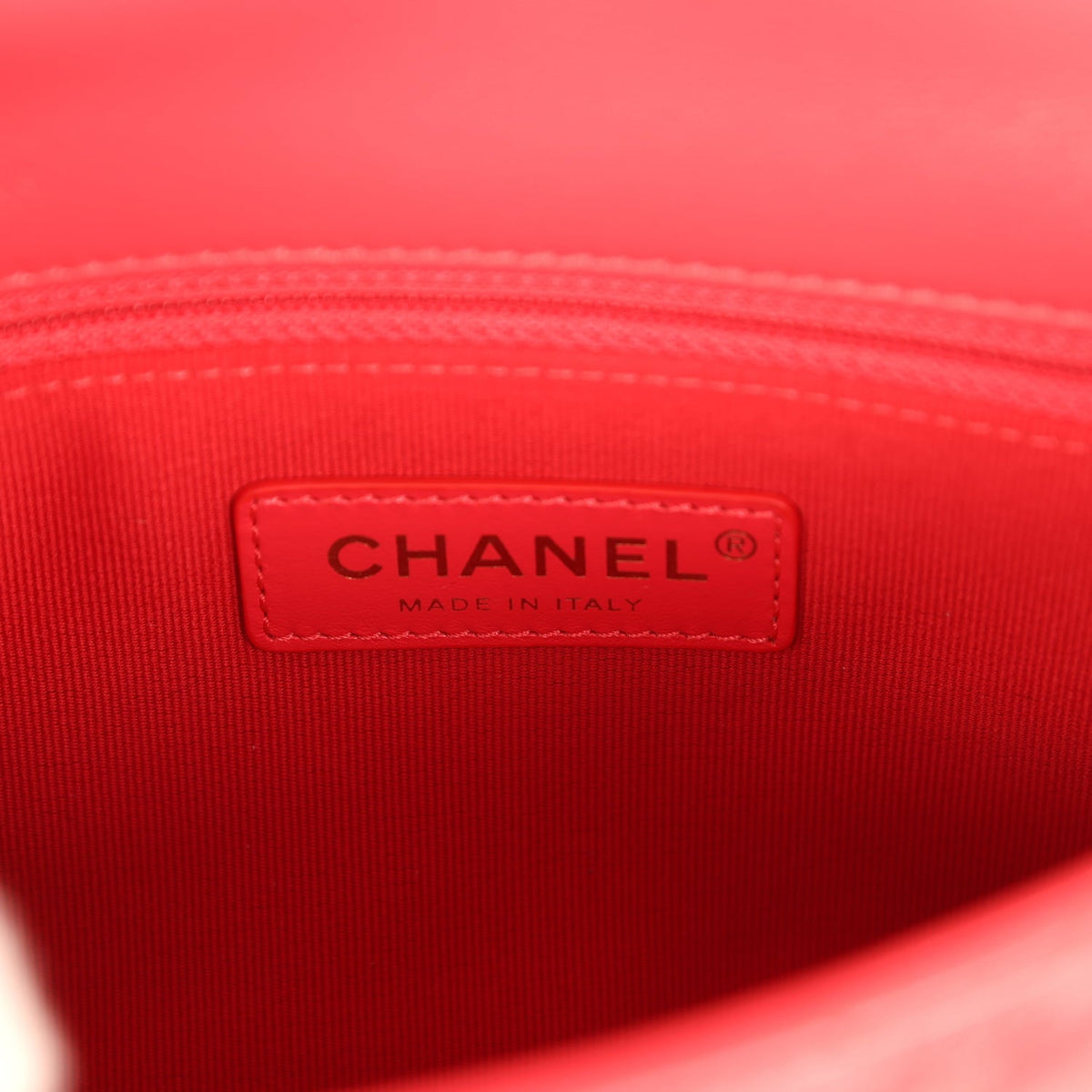 Chanel Small Flap Bag Red Lambskin Red Enamel Antique Gold Hardware