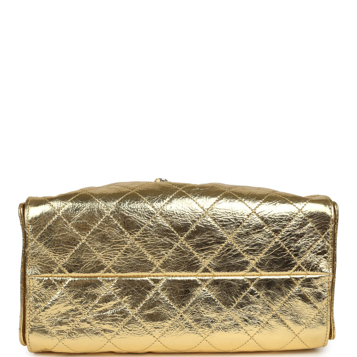 Chanel Small 25 Hobo Bag Gold Metallic Calfskin Silver Hardware