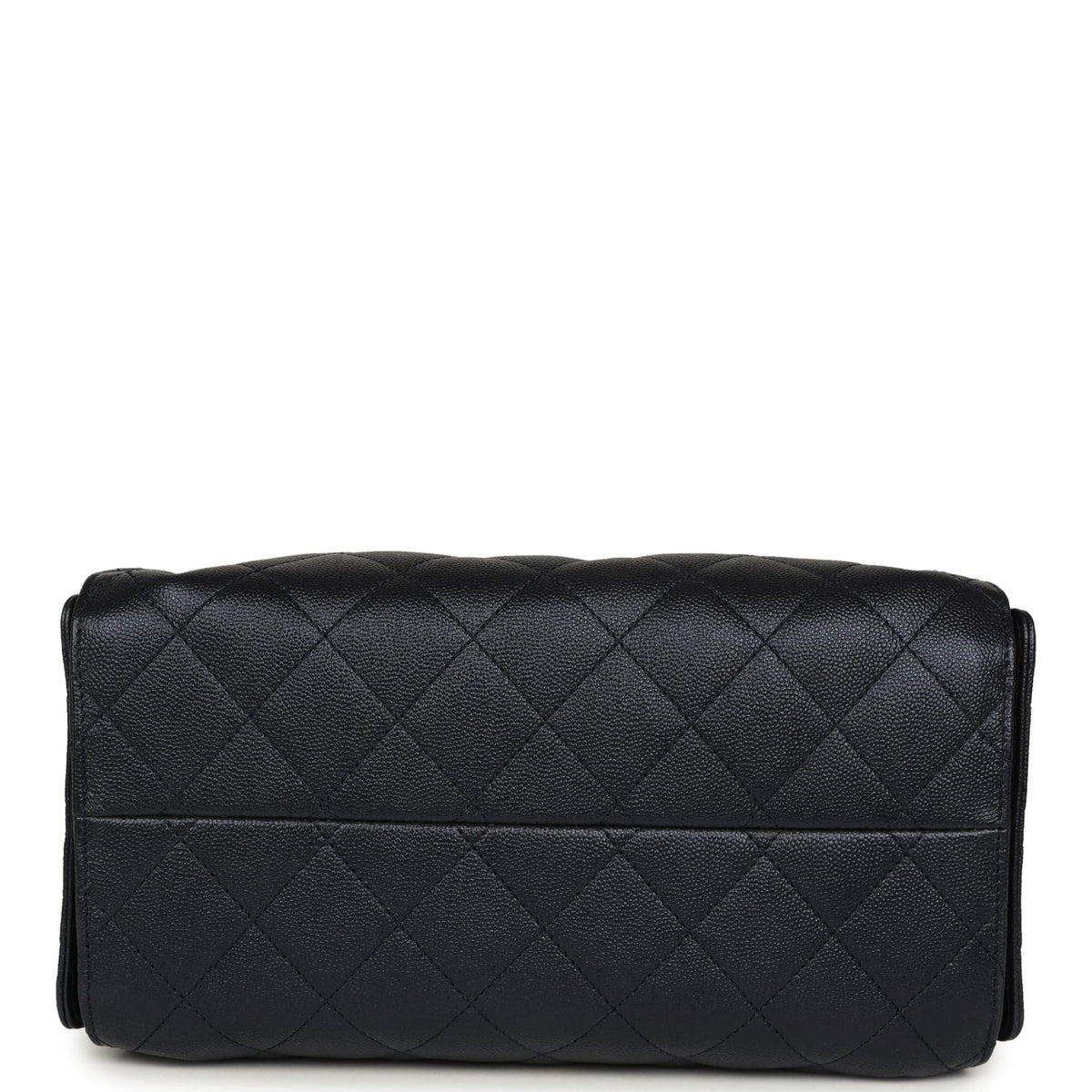 Chanel Small 25 Hobo Bag Dark Blue Metallic Caviar Silver Hardware