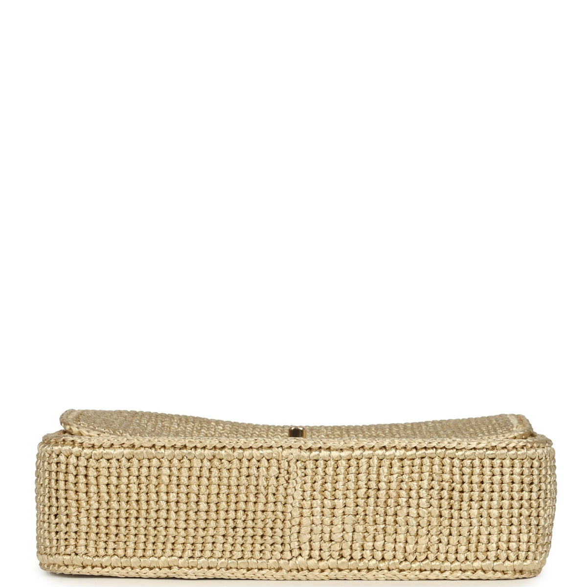 Chanel Small Coco Beach Flap Bag Light Gold Braided Raffia Gold Hardware