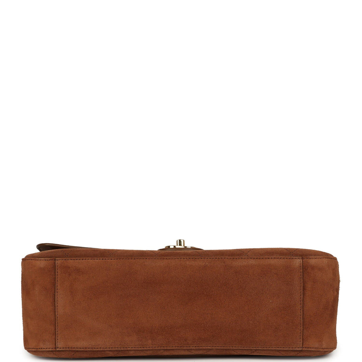 Chanel Maxi "Souplissimo" Small Flap Bag Camel Suede Gold Hardware