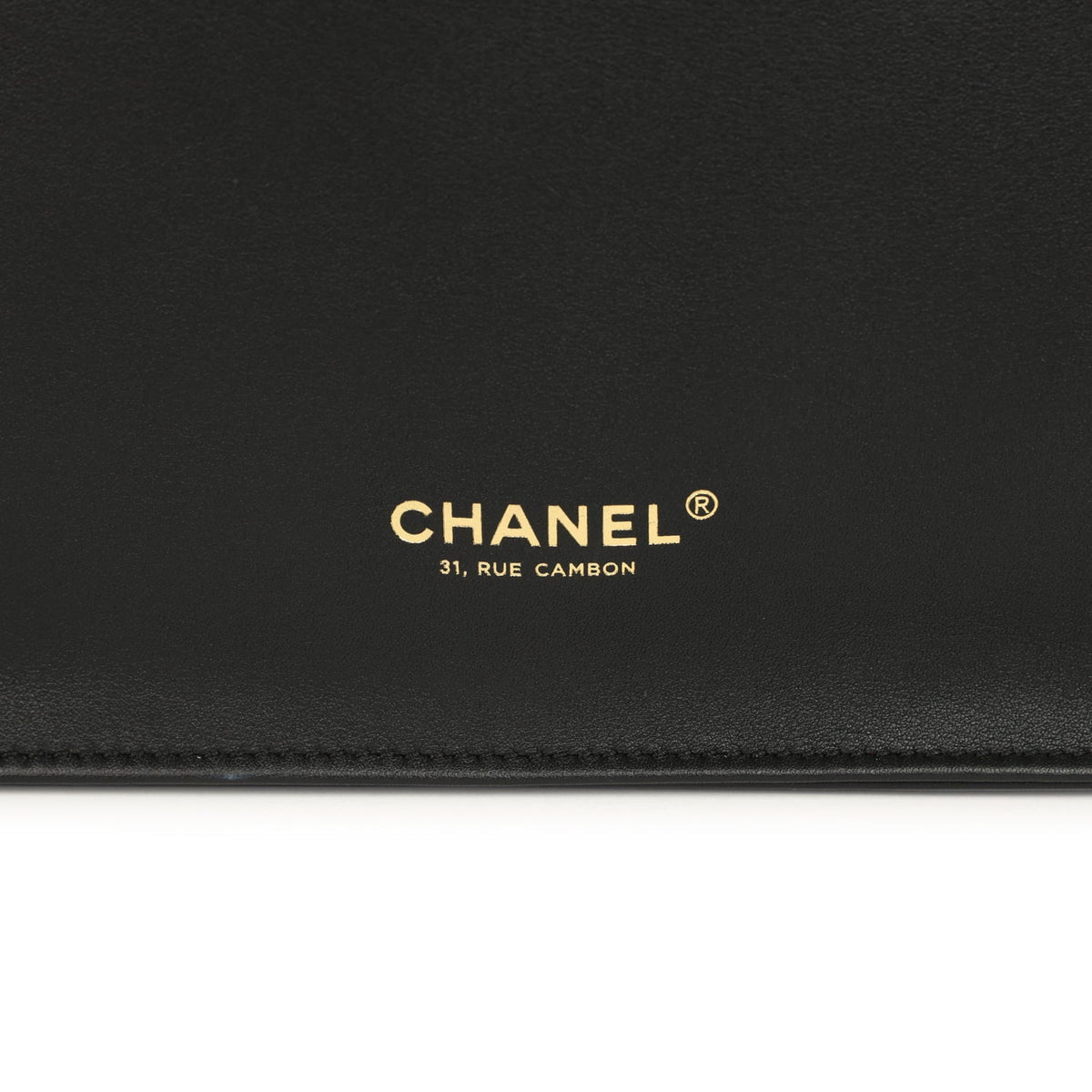 Chanel Small "Grocery Bag" with Chain Black Calfskin Gold Hardware