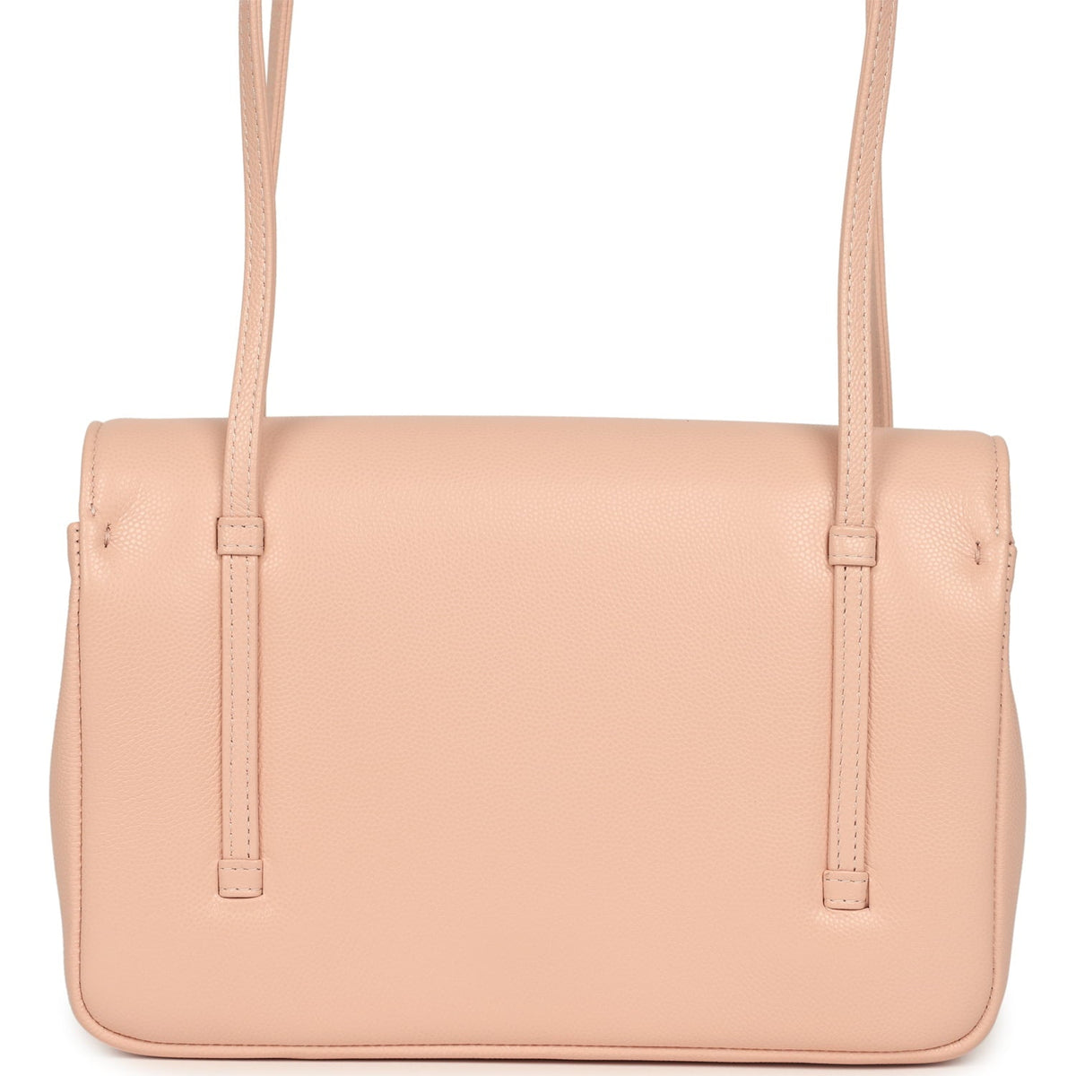 Chanel Small Preppy Coco Flap Bag Light Pink Shiny Caviar Brushed Gold Hardware