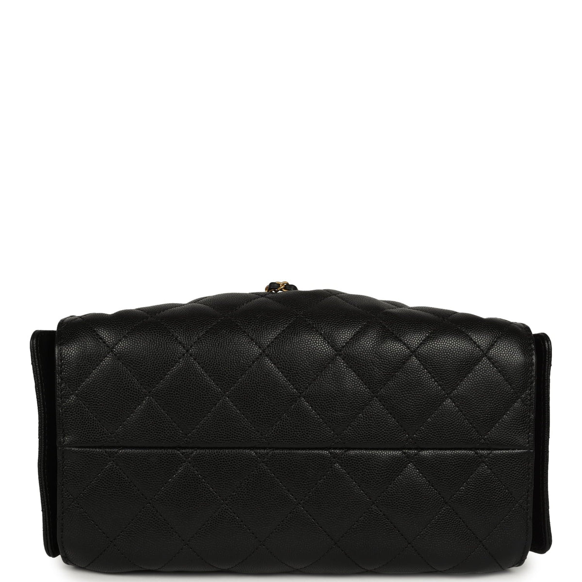 Pre-owned Chanel Small 25 Hobo Bag Black Caviar Antique Gold Hardware