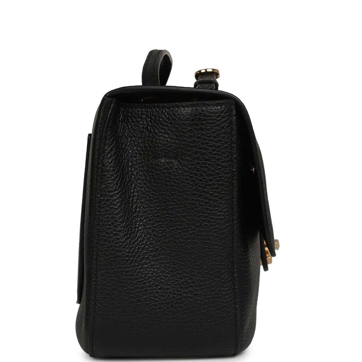 Chanel Maxi "Souplissimo" Small Flap Bag Black Grained Calfskin Gold Hardware
