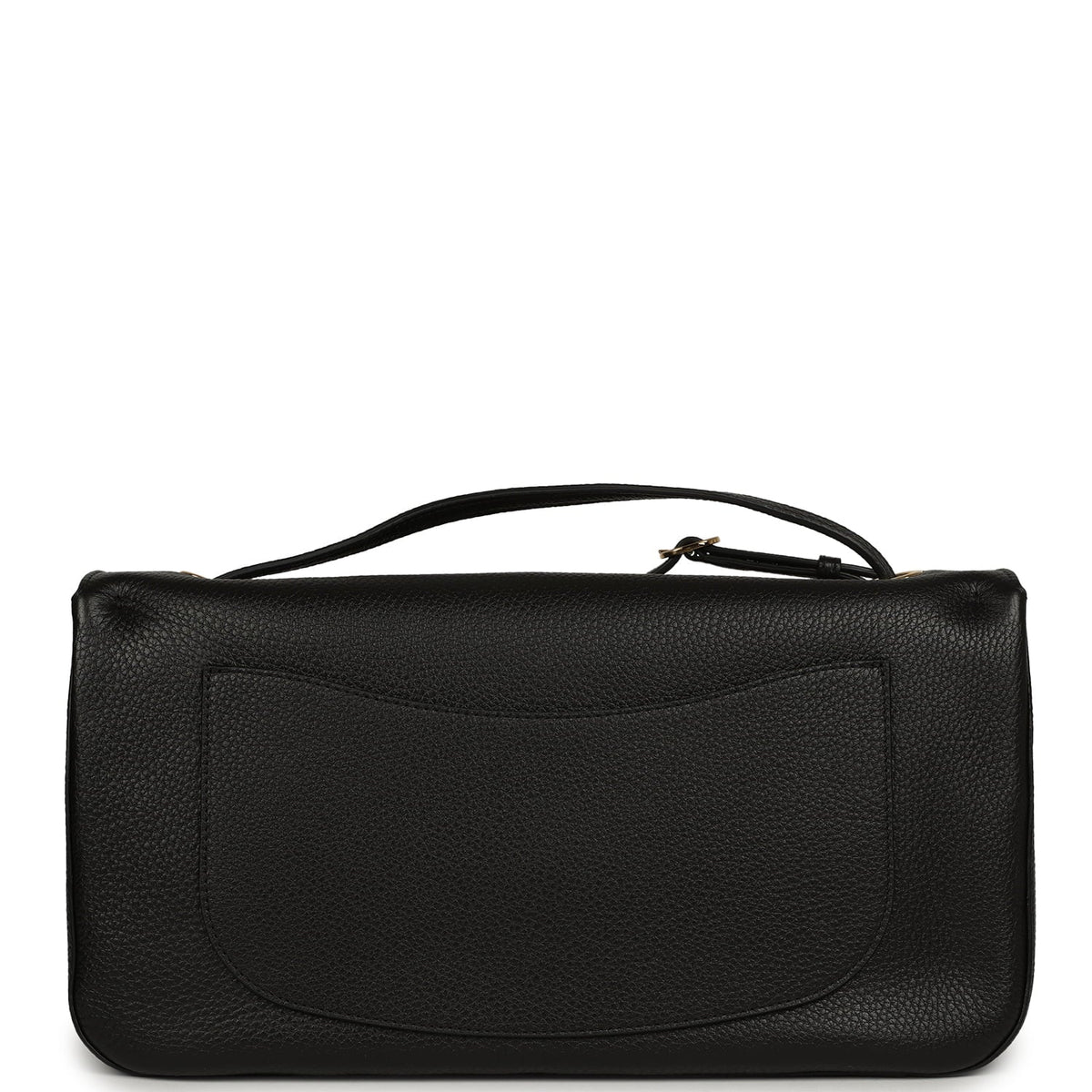 Chanel Maxi "Souplissimo" Small Flap Bag Black Grained Calfskin Gold Hardware