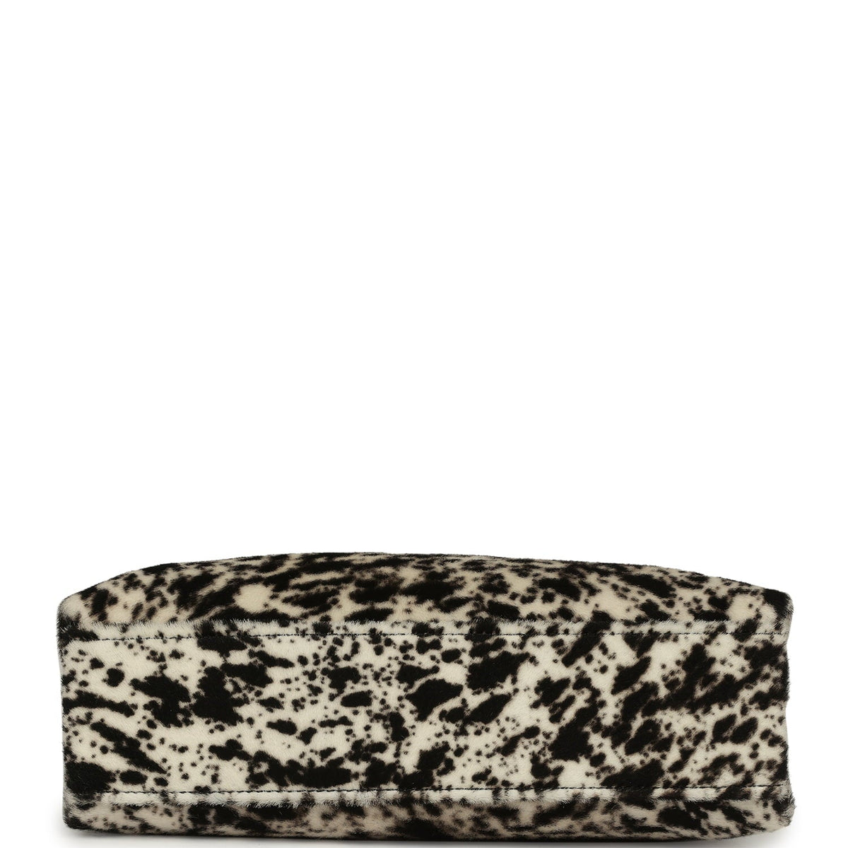 Chanel Small Chic Lady "Dalmatian Print" Shopping Bag Black, White Pony Hair Gold Hardware