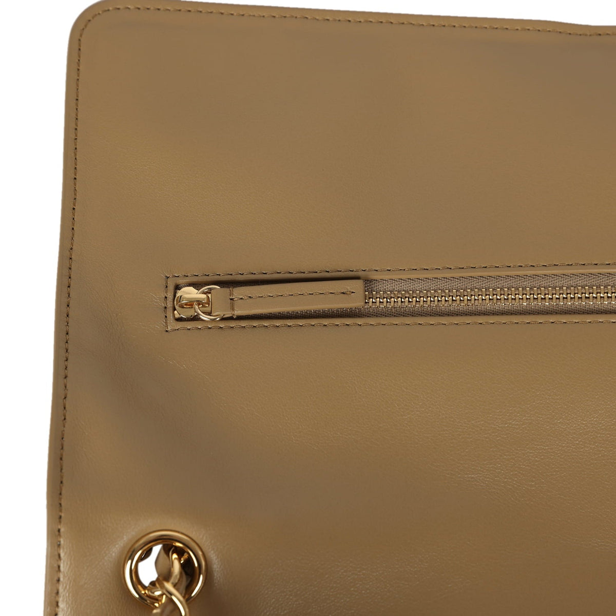Chanel Maxi "Souplissimo" Large Flap Bag Dark Beige Suede Gold Hardware