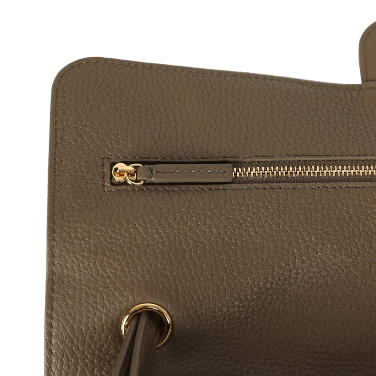 Chanel Maxi "Souplissimo" Small Flap Bag Dark Khaki Grained Calfskin Gold Hardware