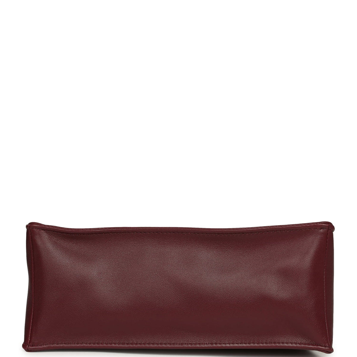 Chanel Small "Grocery Bag" with Chain Dark Burgundy Calfskin Gold Hardware