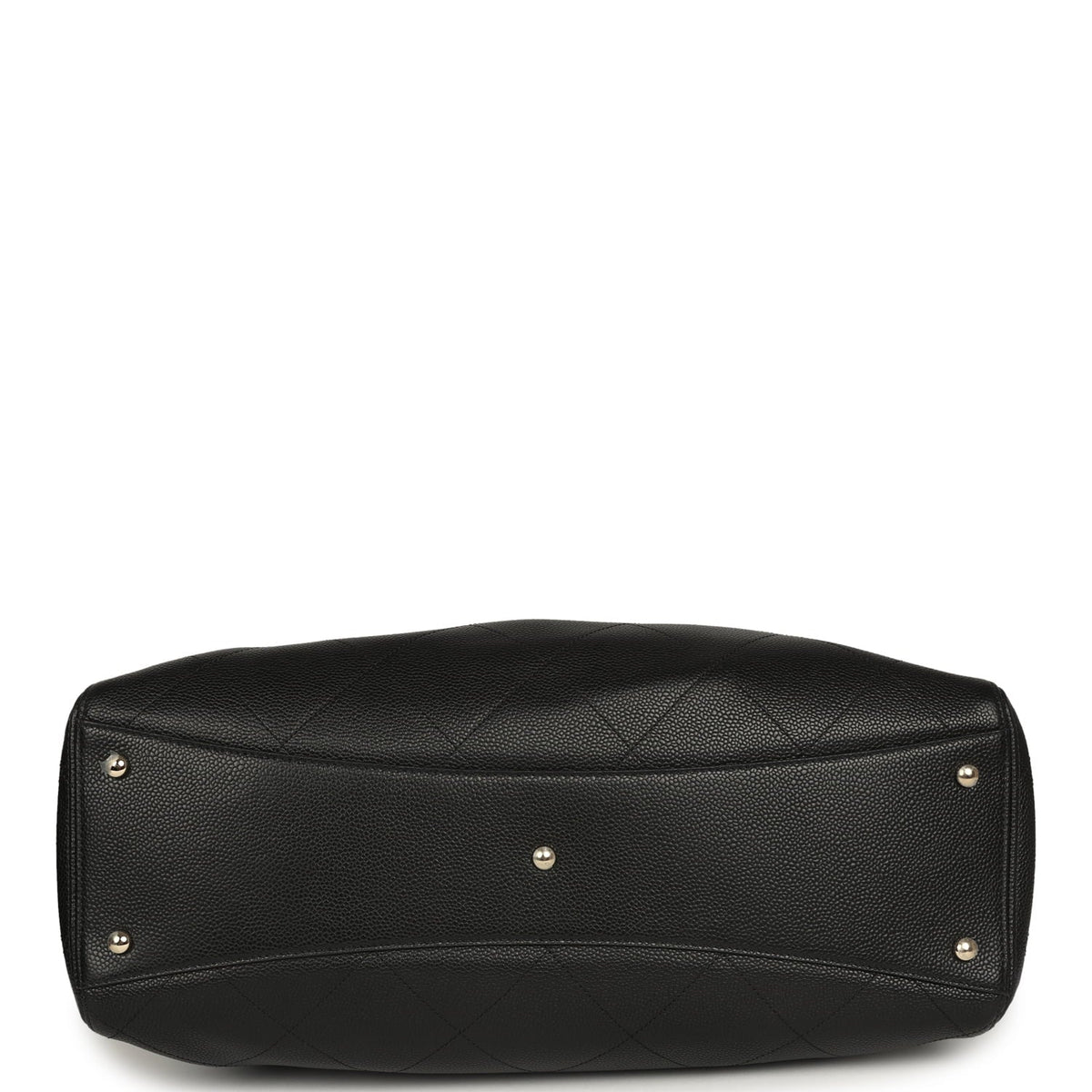 Chanel Maxi Shopping Bag Black Grained Calfskin Gold Hardware