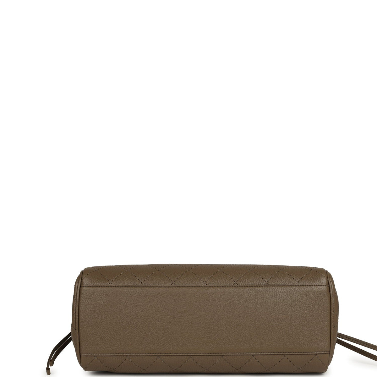 Chanel Large "Urban Essential" East West Shopping Tote Dark Khaki Caviar Gold Hardware
