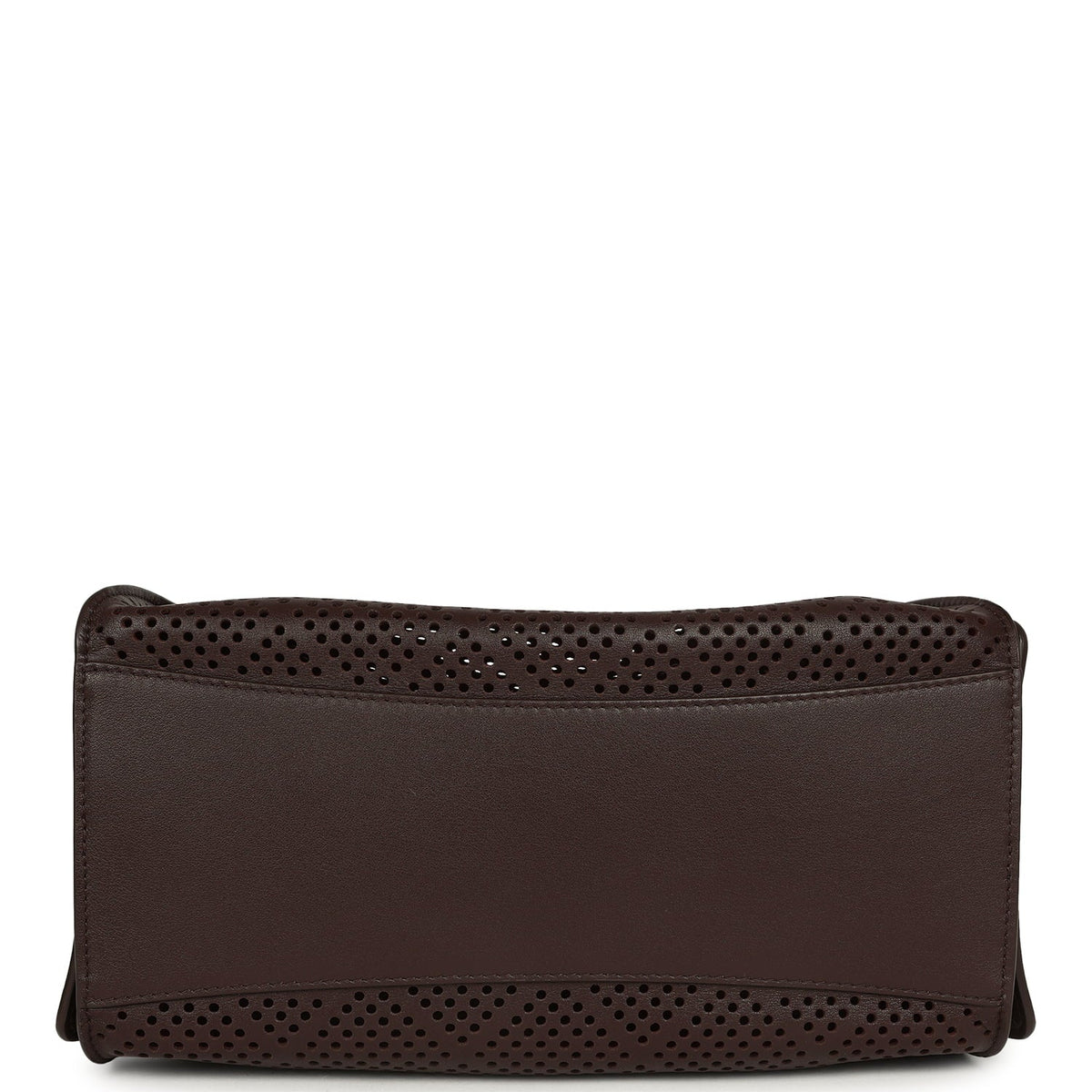 Chanel Small 25 Hobo Bag Dark Brown Perforated Calfskin Antique Gold Hardware