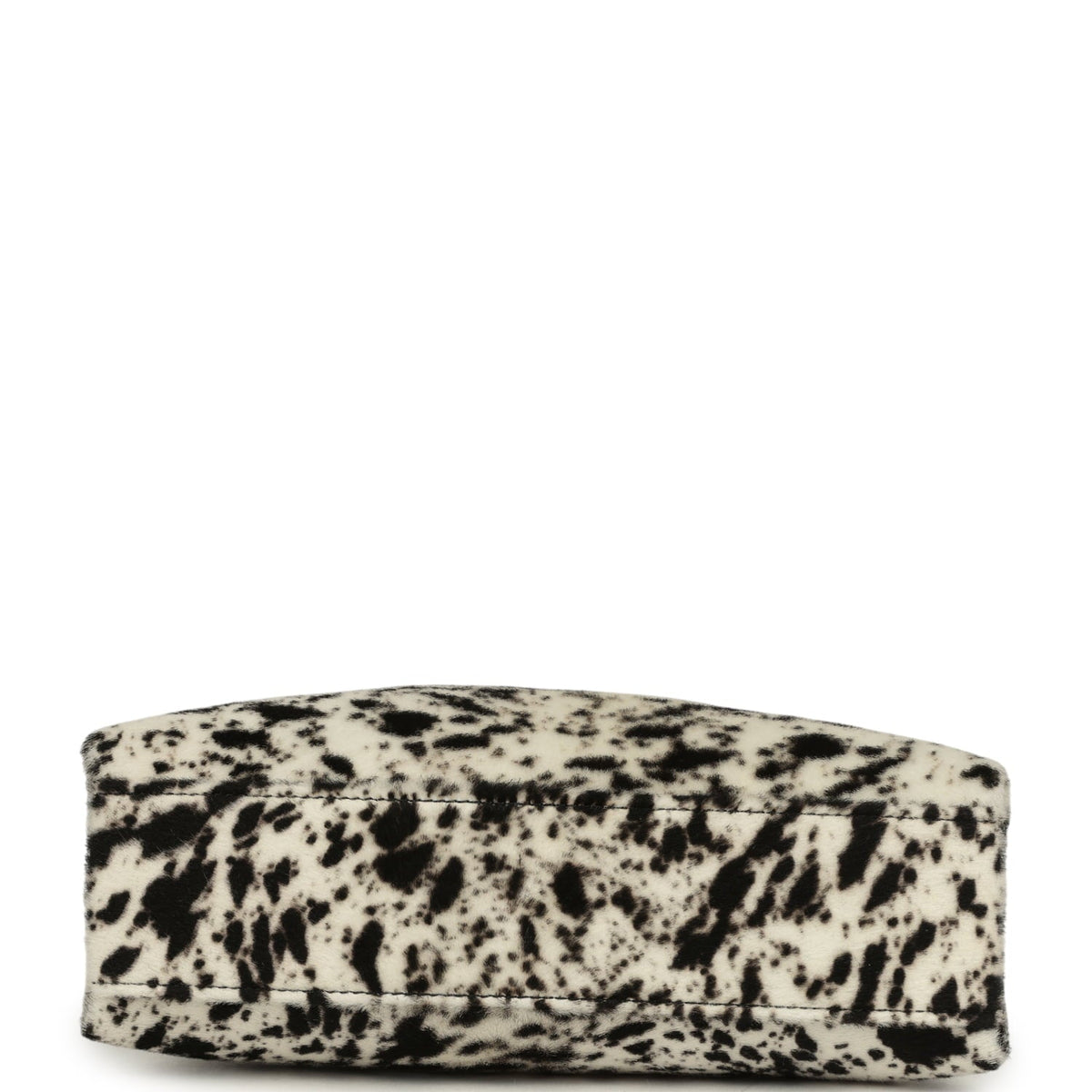 Chanel Small Chic Lady "Dalmatian Print" Shopping Bag Black, White Pony Hair Gold Hardware