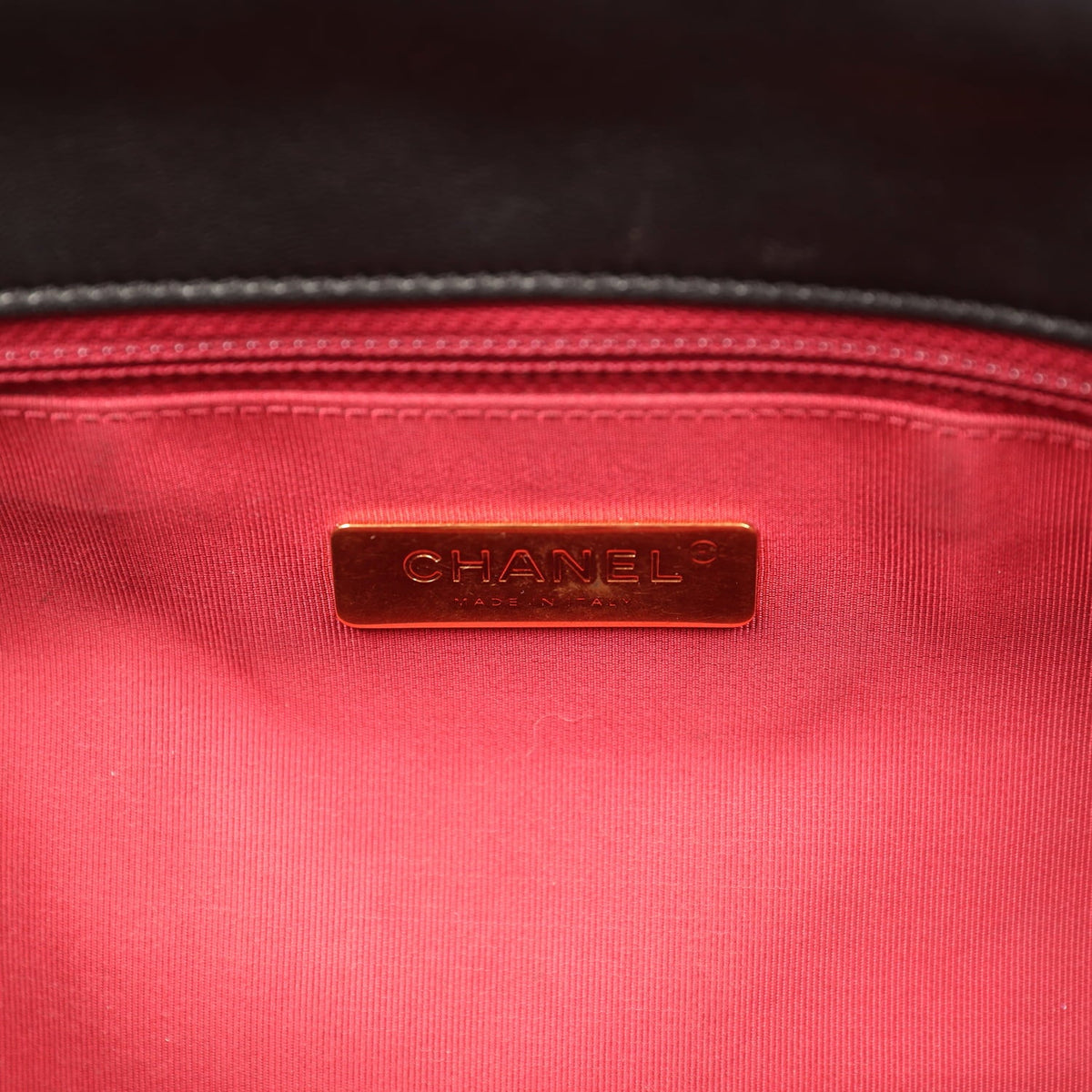 Pre-owned Chanel Large 19 Flap Bag Black Shiny Lambskin Mixed Metal Hardware
