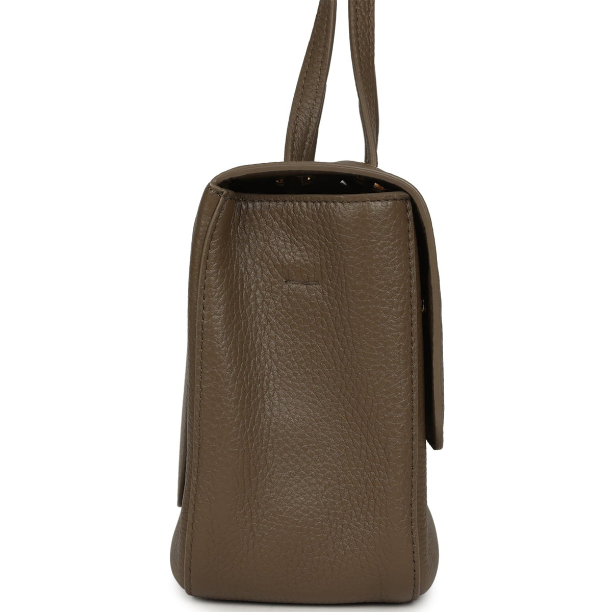 Chanel Maxi "Souplissimo" Small Flap Bag Brown Grained Calfskin Gold Hardware