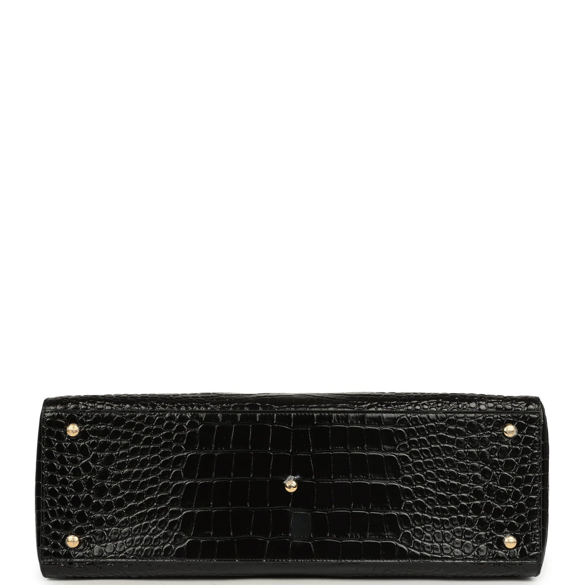 Chanel Large Cerf Shopping Bag Black Croc Embossed Calfskin Gold Hardware