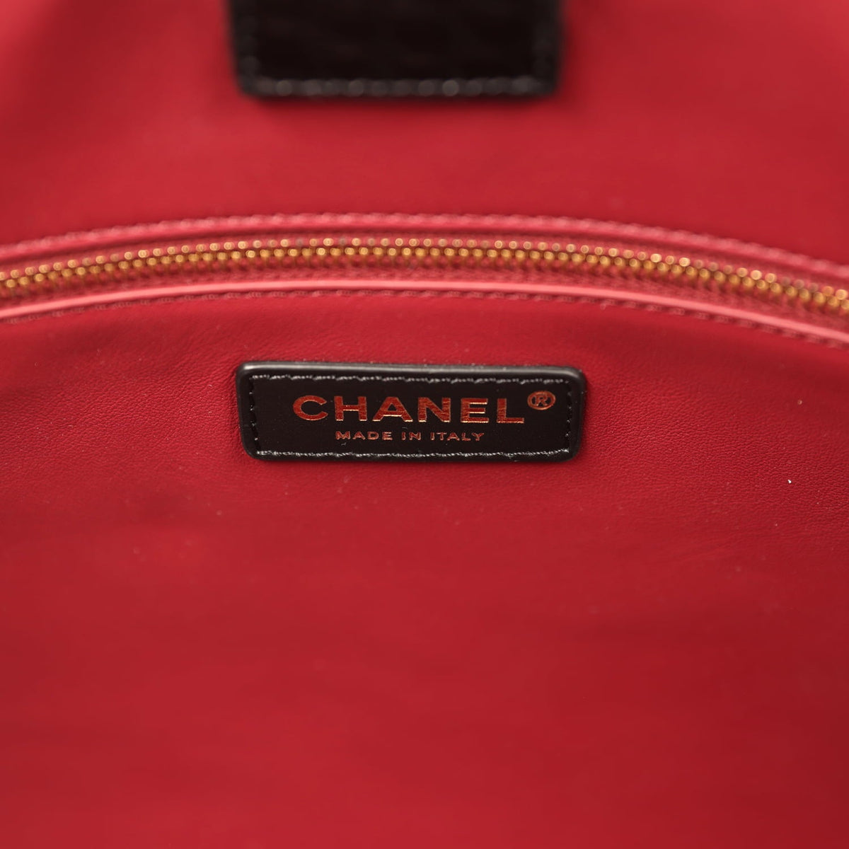 Chanel Large Cerf Shopping Bag Black Croc Embossed Calfskin Gold Hardware