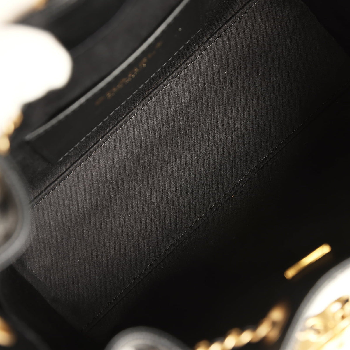 Pre-owned Chanel Mini 25 Hobo Bag Black Caviar Antique Gold Hardware