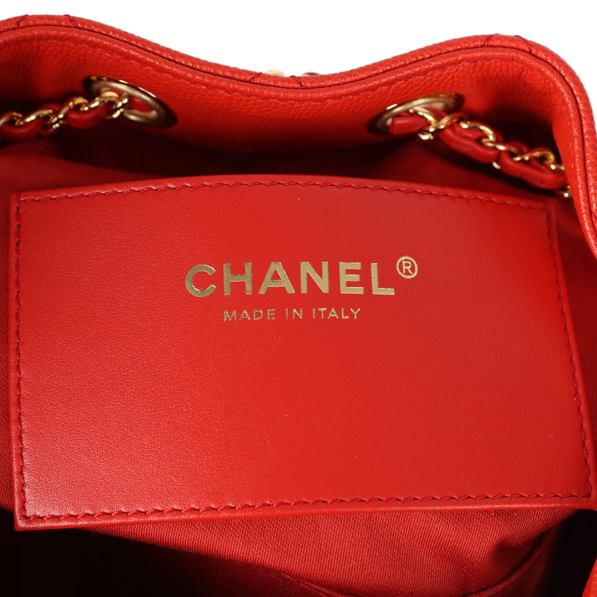 Chanel Mini 25 Hobo Bag Red Caviar Gold Hardware