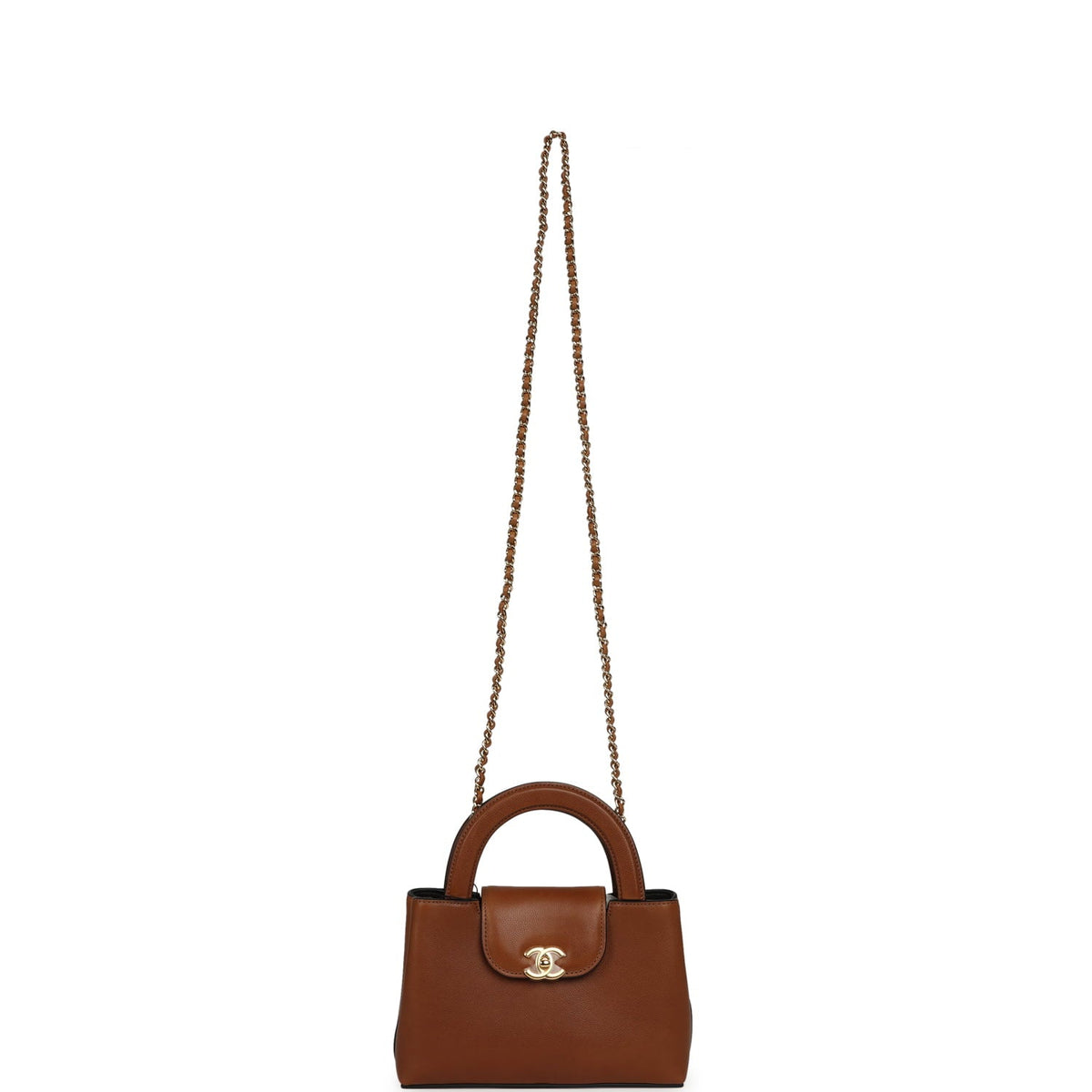 Chanel Small Kelly Shopper Camel Caviar Gold Hardware