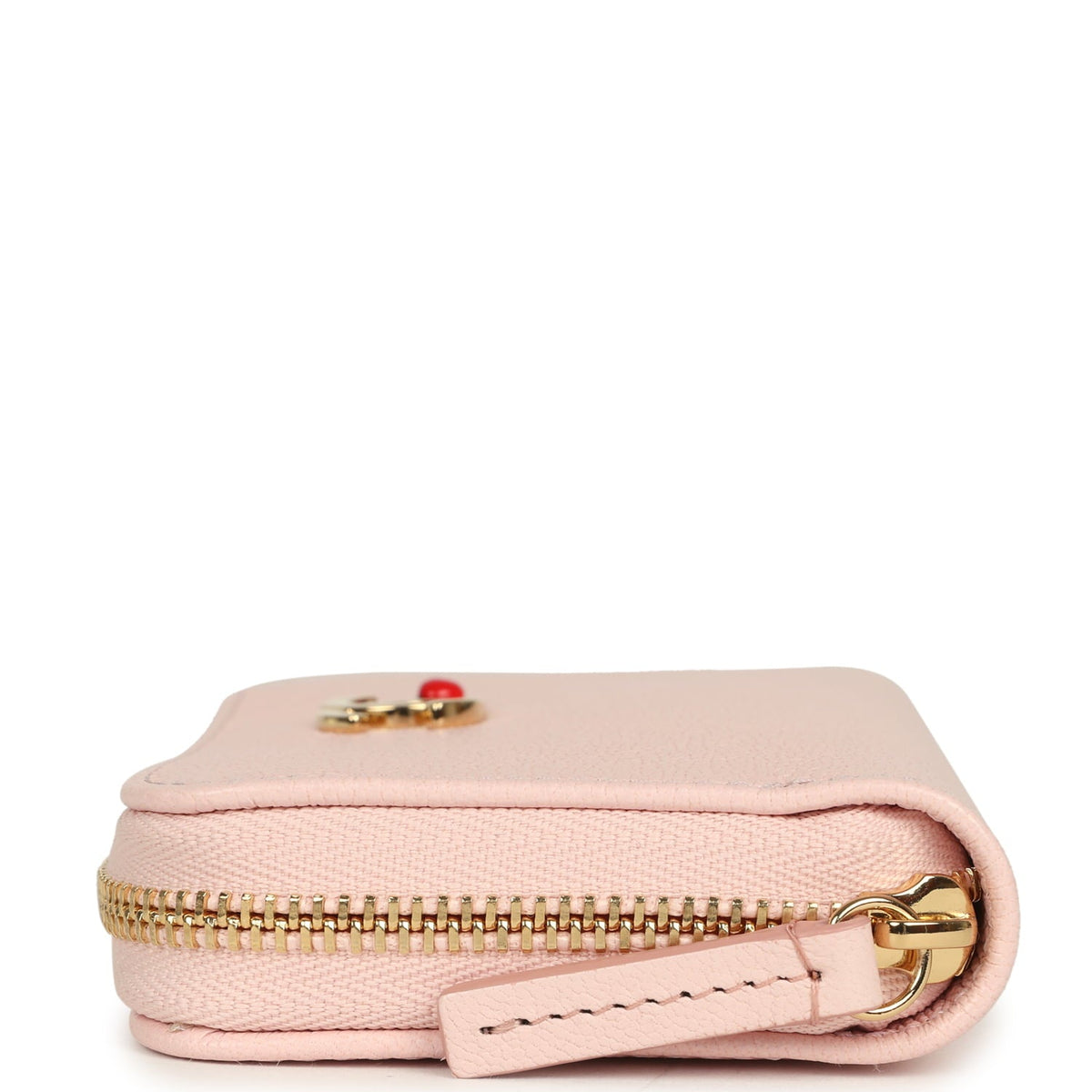 Chanel "Lucky Park" Coin Wallet Light Pink Grained Goatskin Gold Hardware