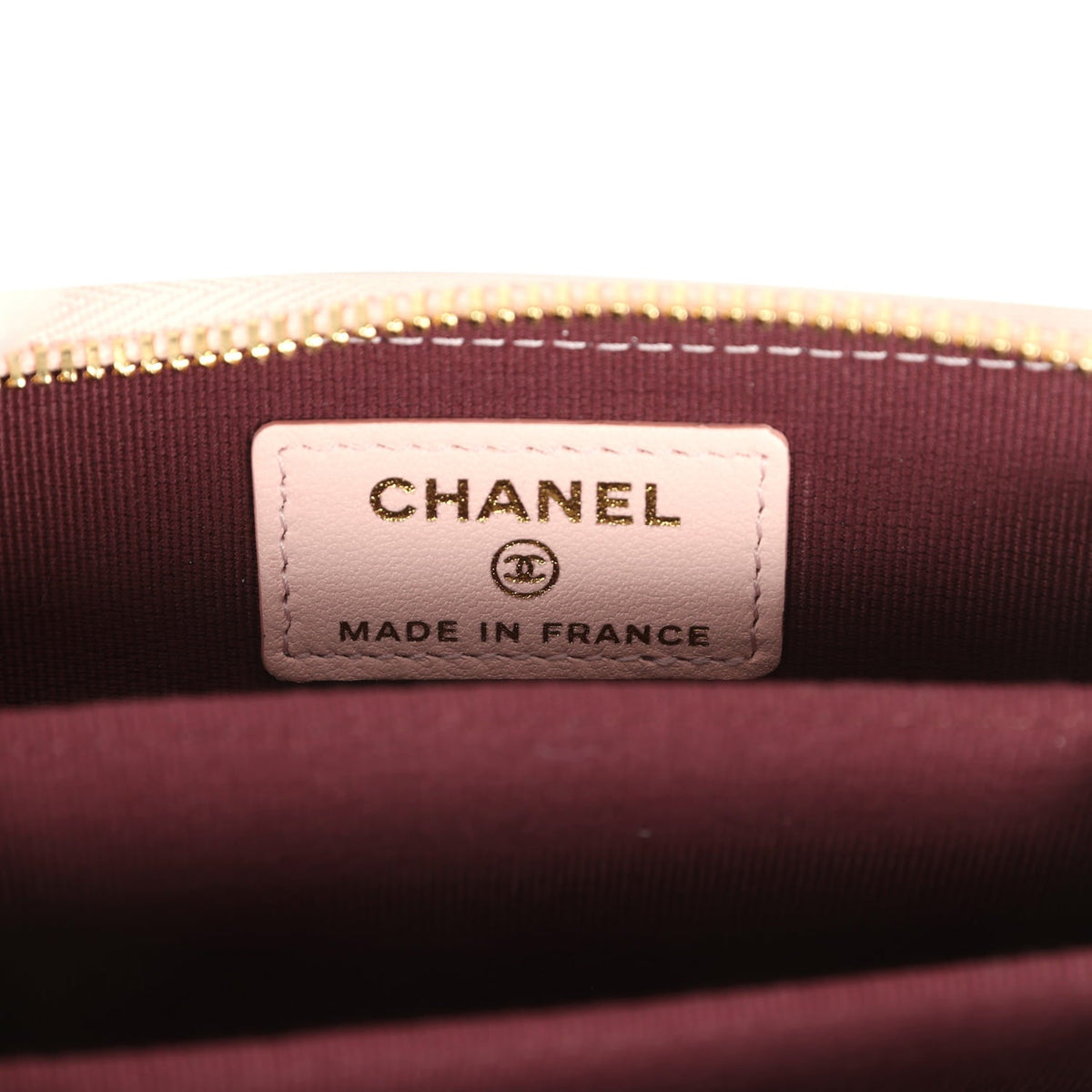 Chanel "Lucky Park" Coin Wallet Light Pink Grained Goatskin Gold Hardware