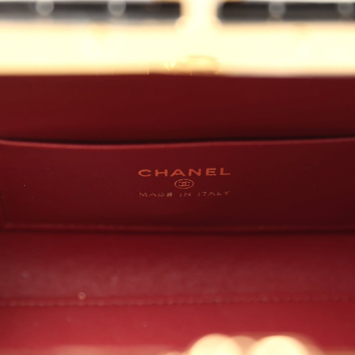 Chanel Clutch Bag with Leather Straps Black Croc Embossed Calfskin Gold Hardware