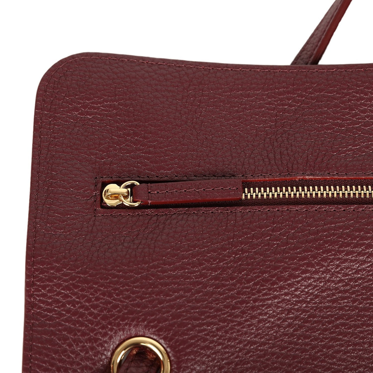 Chanel Maxi "Souplissimo" Small Flap Bag Dark Burgundy Grained Calfskin Gold Hardware