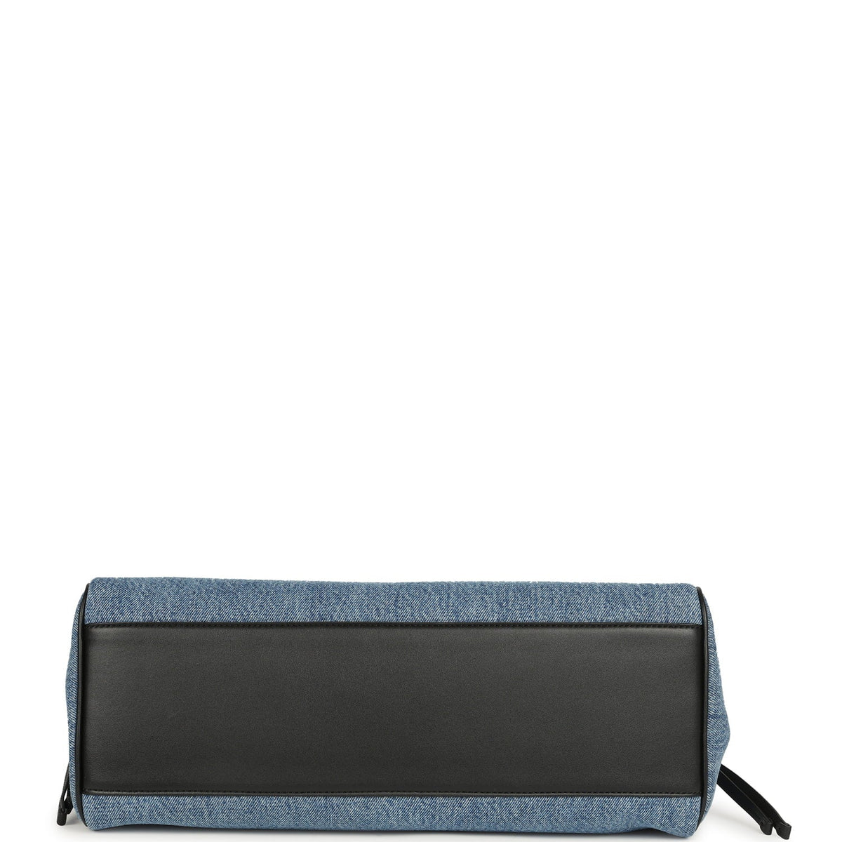 Chanel Large "Urban Essential" East West Shopping Tote Blue Denim, Black Caviar Gold Hardware