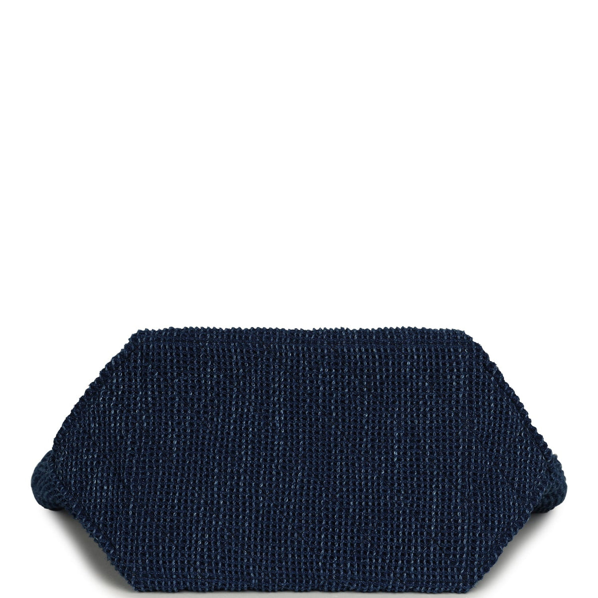 Chanel Large CC Shopping Tote Bag Dark Blue Denim, Black Calfskin Gold Hardware