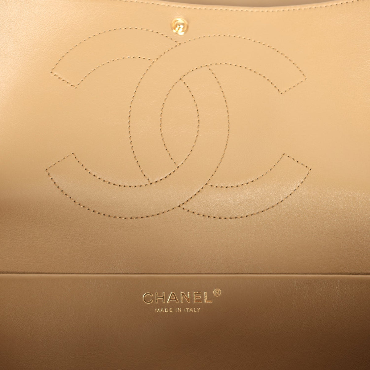 Chanel Maxi "Souplissimo" Small Flap Bag Dark Beige Suede Gold Hardware