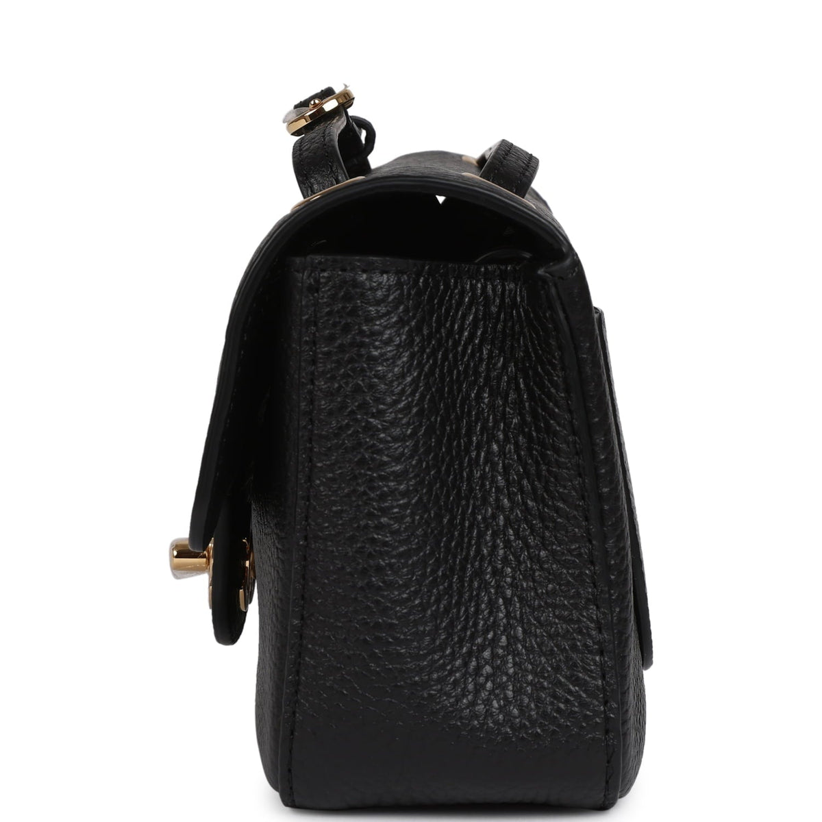 Chanel Mini "Souplissimo" Flap Bag Black Grained Calfskin Gold Hardware