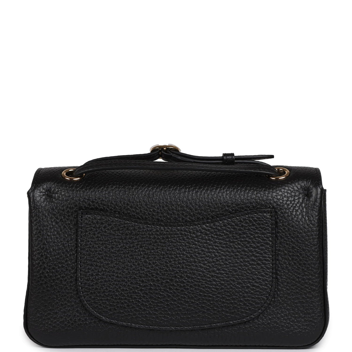 Chanel Mini "Souplissimo" Flap Bag Black Grained Calfskin Gold Hardware