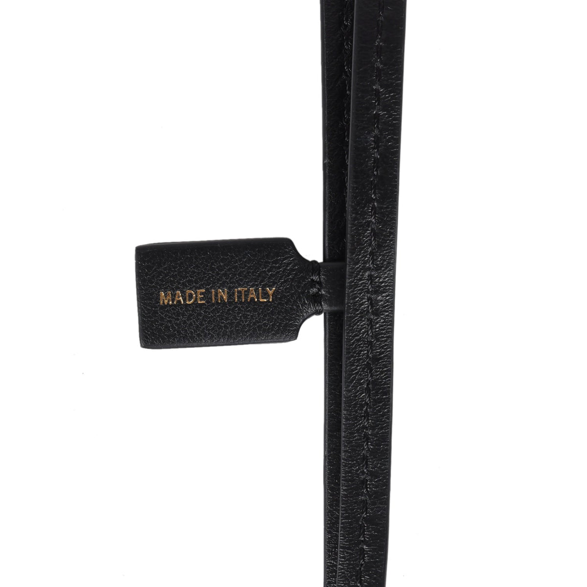 Chanel CC Logo Bag Charm Black Lambskin Gold Hardware