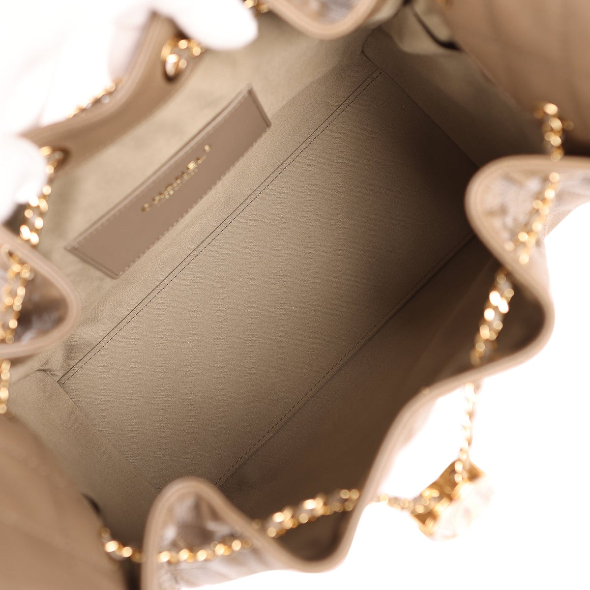 Chanel Small 25 Hobo Bag Dark Khaki Caviar Gold Hardware