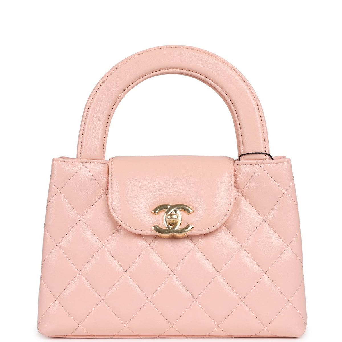 Chanel Small Kelly Shopper Pink Shiny Lambskin Gold Hardware