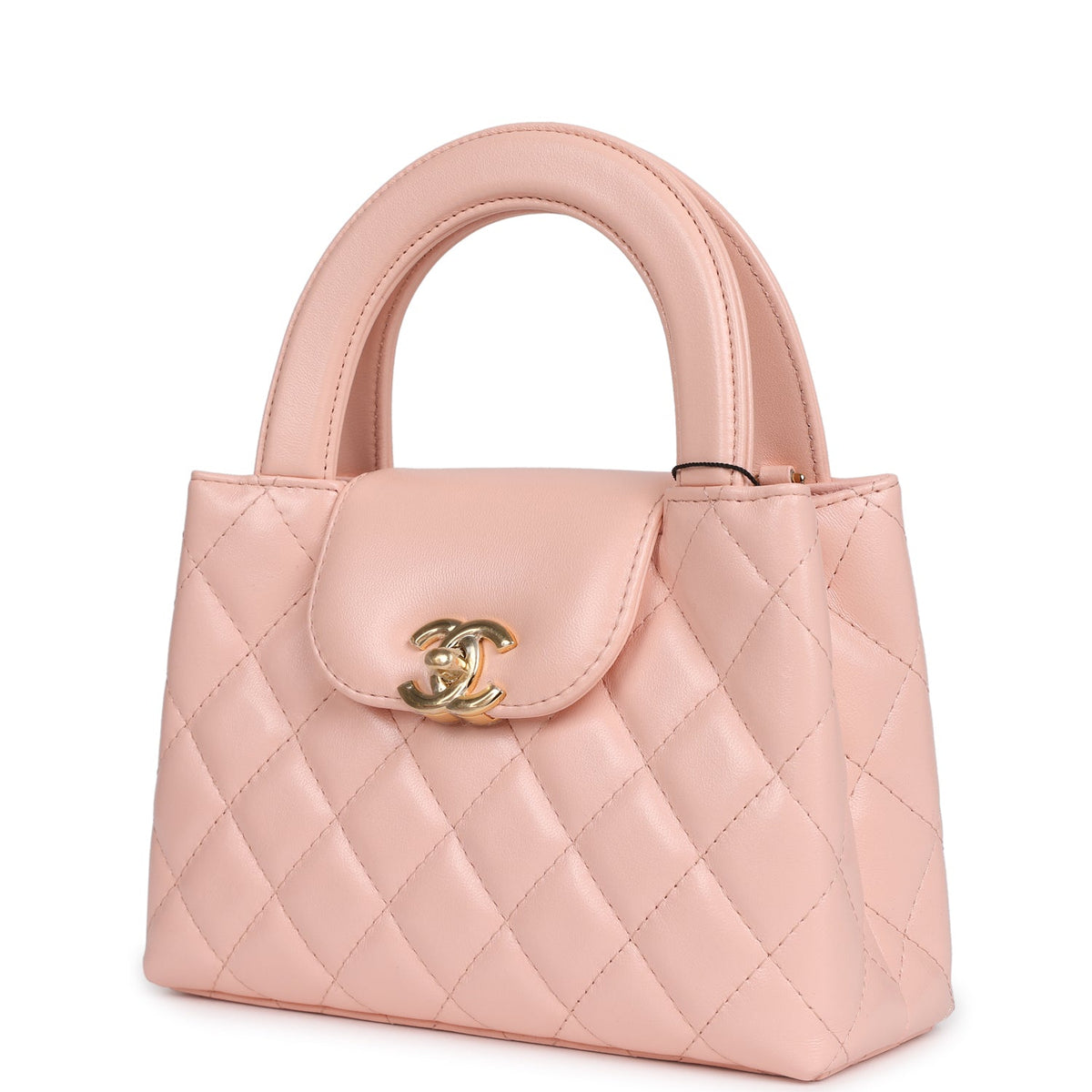 Chanel Small Kelly Shopper Pink Shiny Lambskin Gold Hardware