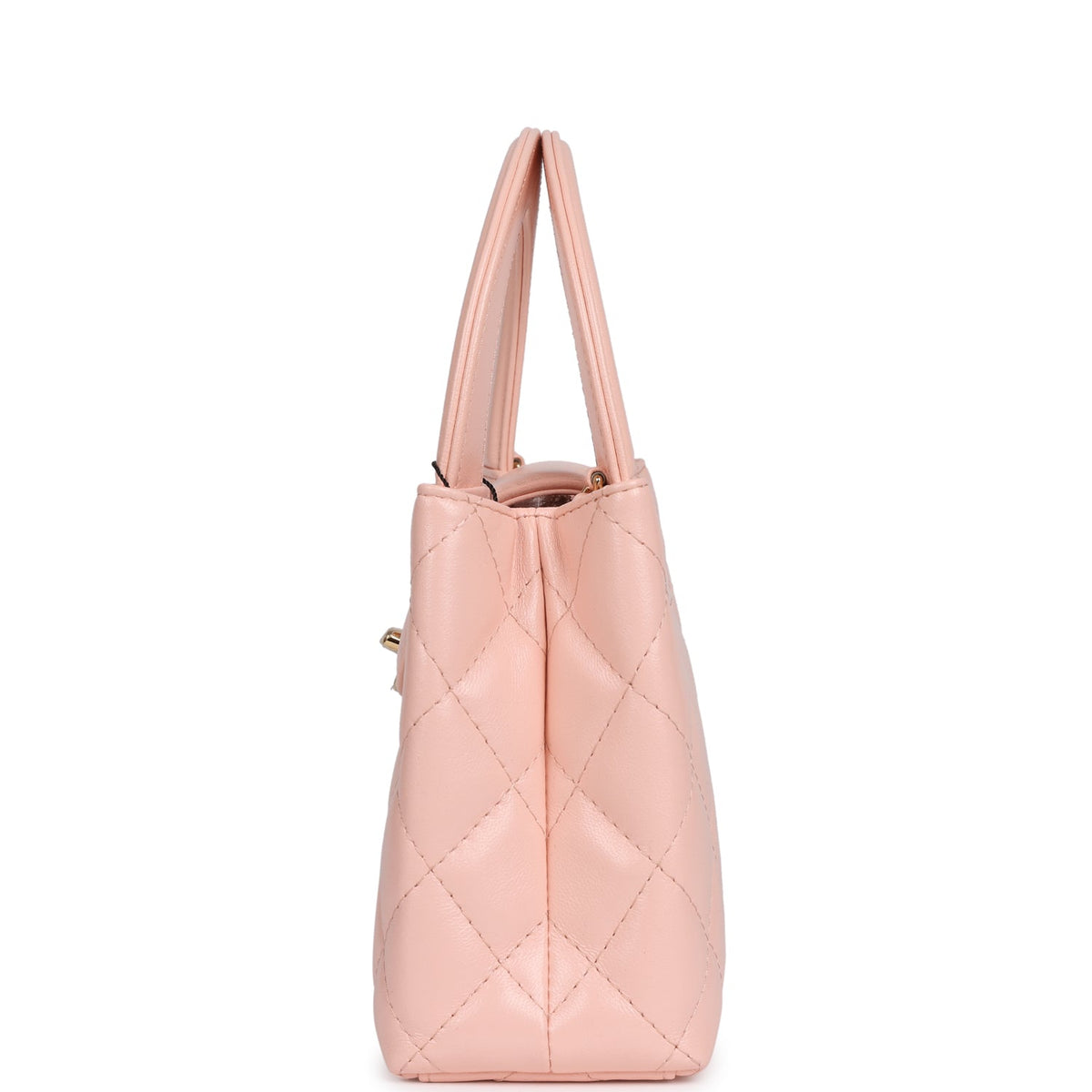 Chanel Small Kelly Shopper Pink Shiny Lambskin Gold Hardware