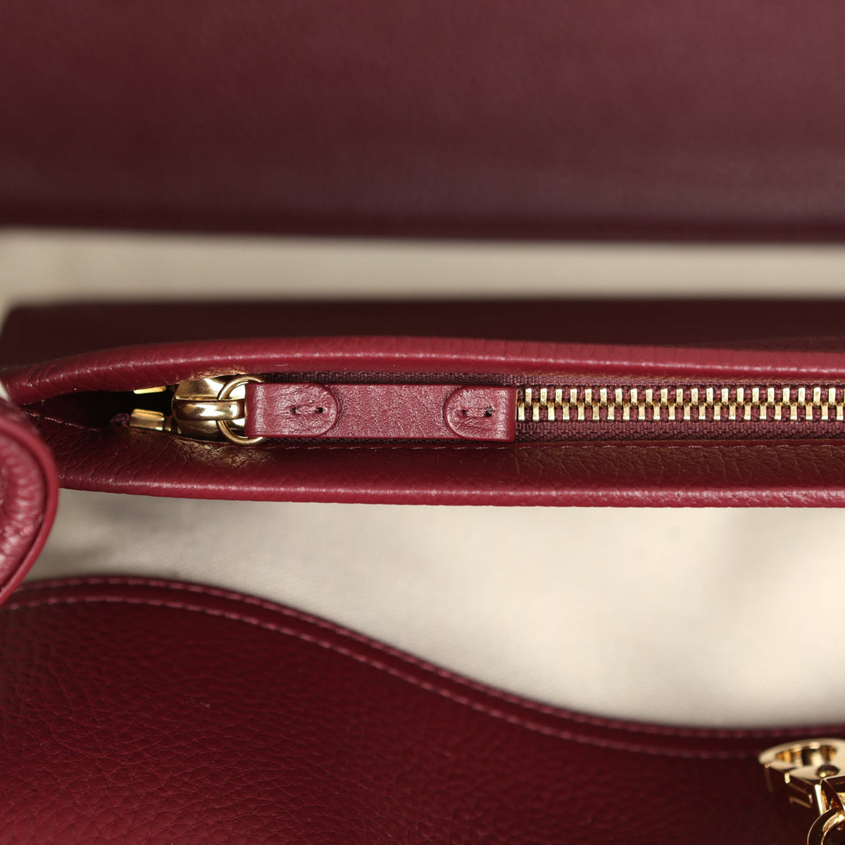 Chanel Large "Urban Essential" East West Shopping Tote Dark Burgundy Caviar Gold Hardware