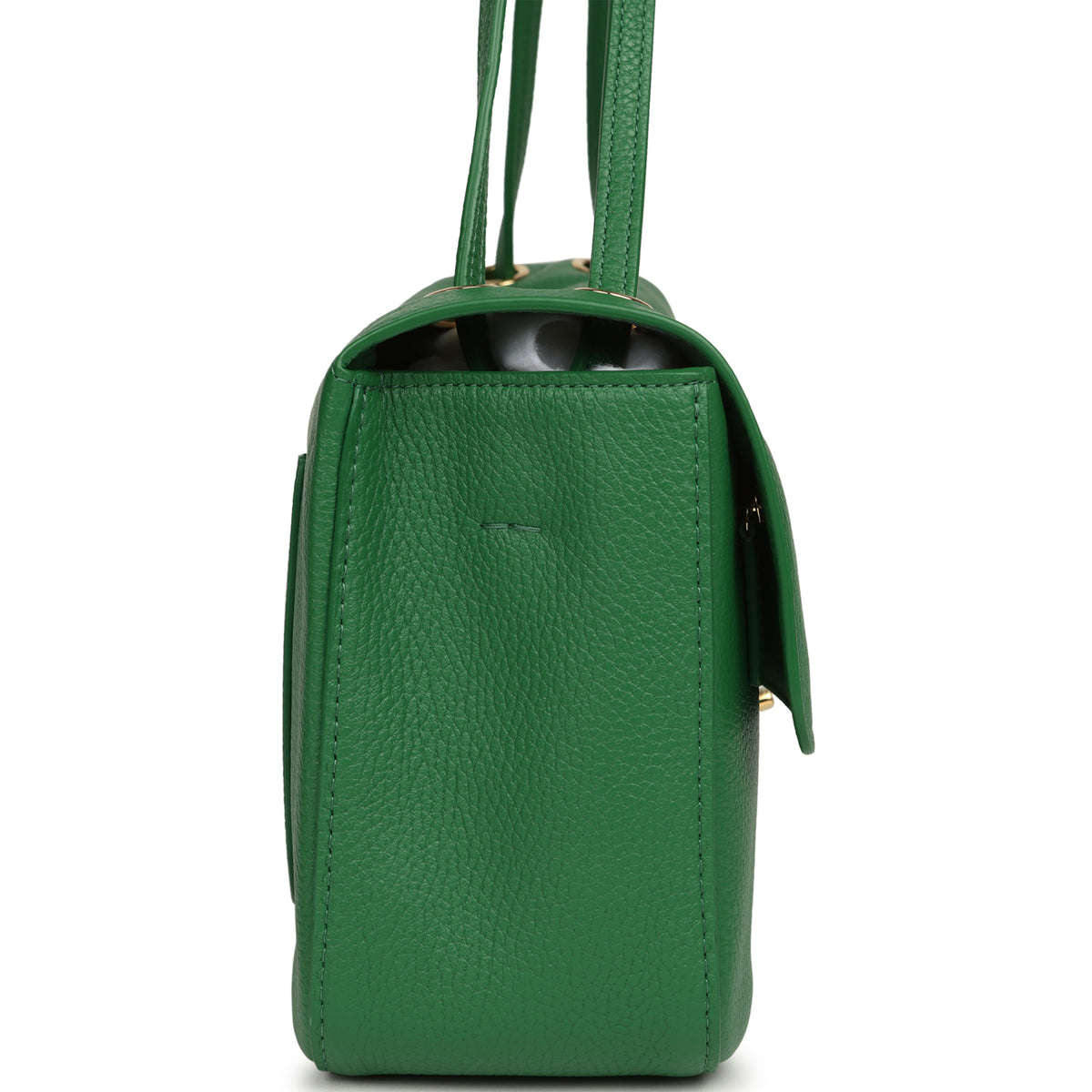 Chanel Maxi "Souplissimo" Small Flap Bag Green Grained Calfskin Gold Hardware