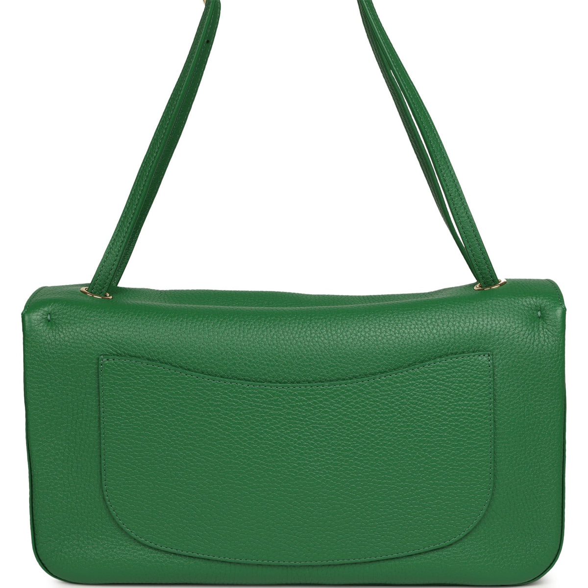 Chanel Maxi "Souplissimo" Small Flap Bag Green Grained Calfskin Gold Hardware