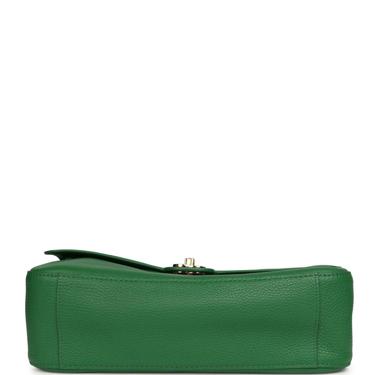 Chanel Maxi "Souplissimo" Small Flap Bag Green Grained Calfskin Gold Hardware
