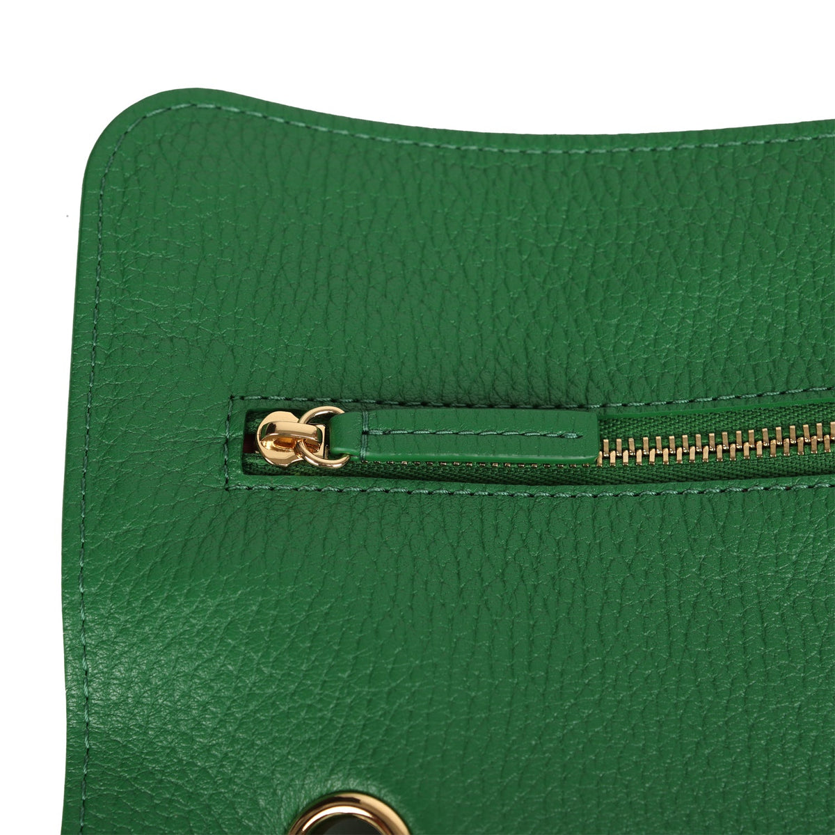 Chanel Maxi "Souplissimo" Small Flap Bag Green Grained Calfskin Gold Hardware